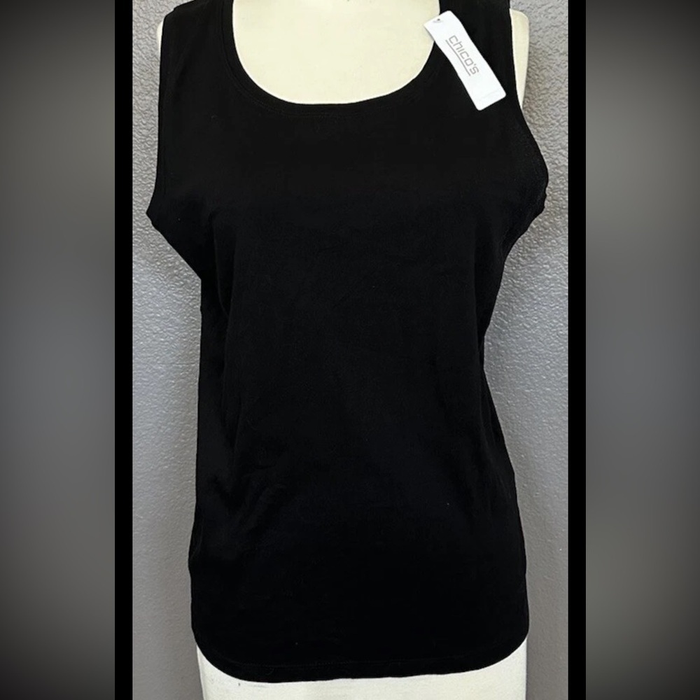 Plus Size Chico's Black Tank Top